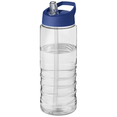 Bouteille de sport promotionnelle 750ml H2O Active® Translucide et Bleu